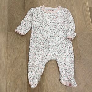 Magnetic Me 0-3 month footie in flower print